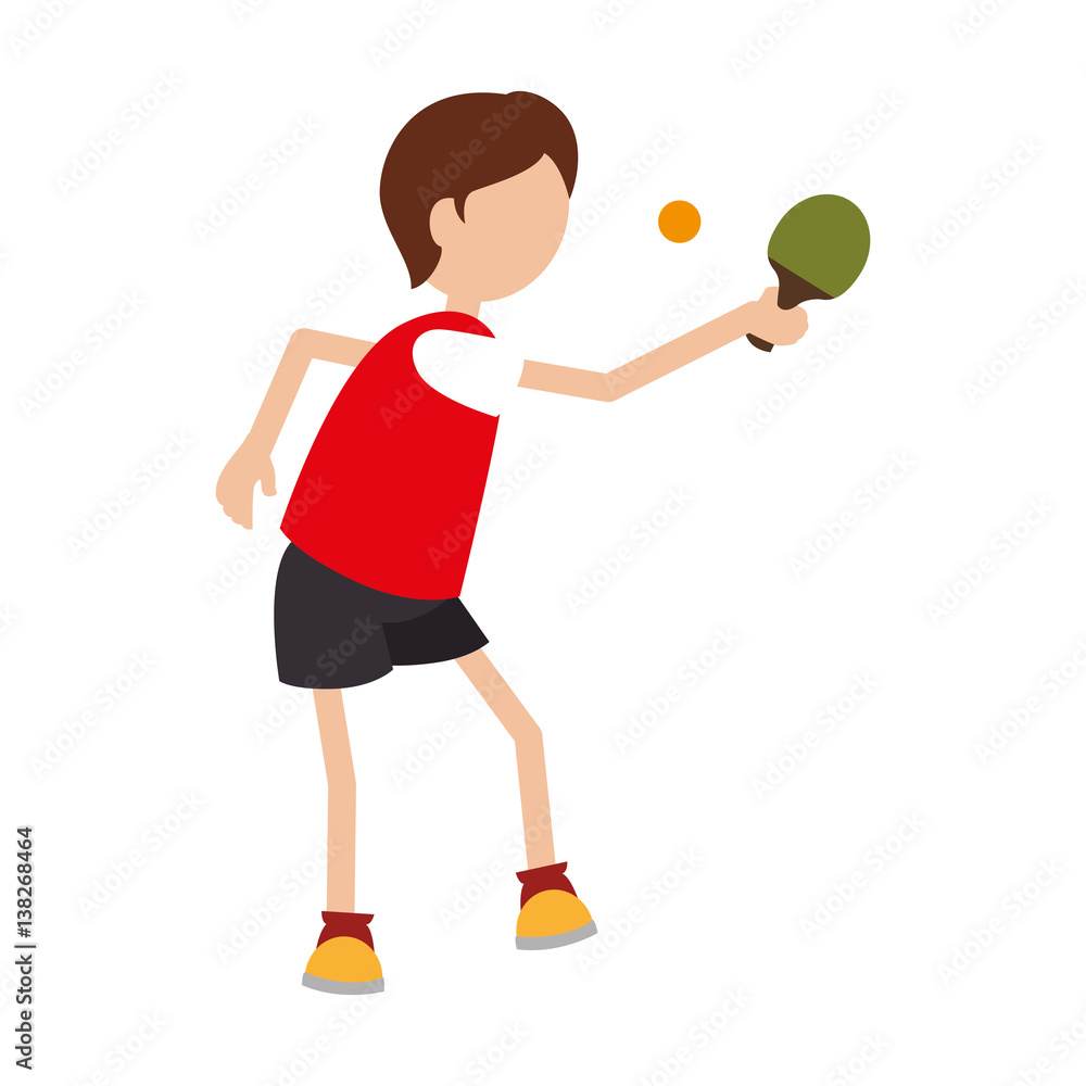 ping pong player avatar vector illustration design ping pong player avatar vector illustration design