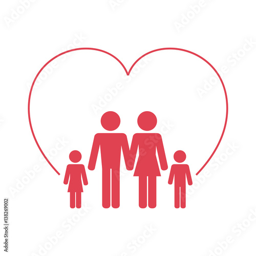 family health care icon vector illustration design