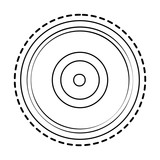 vinyl record icon image vector illustration design 