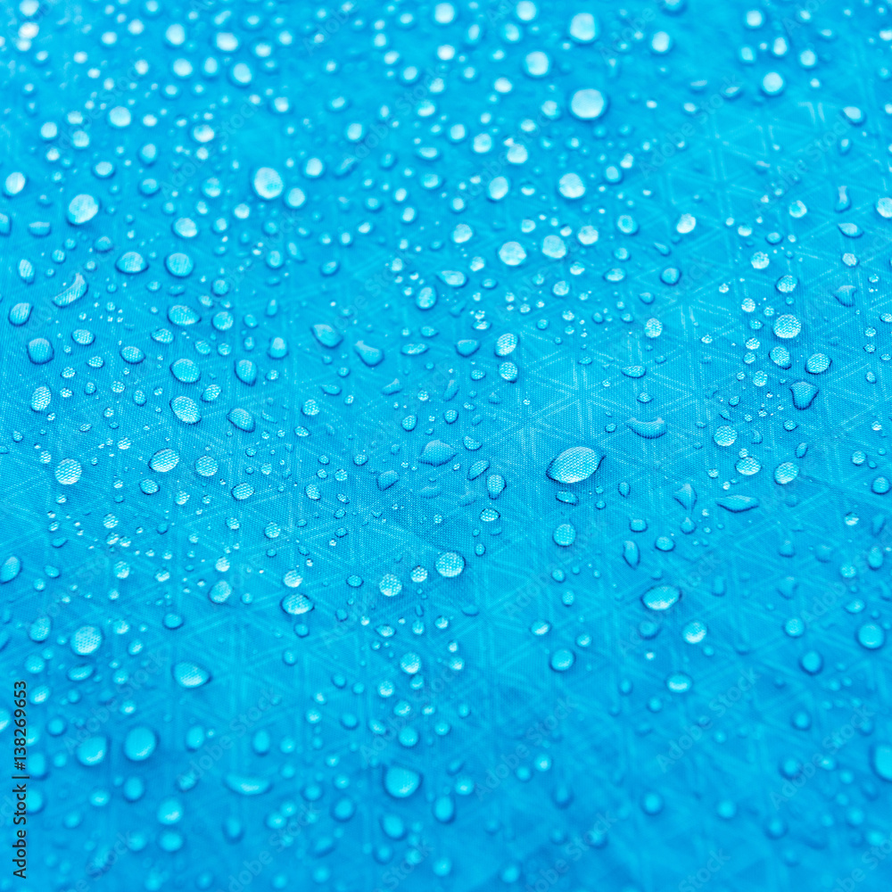 dew droplets on tents surface