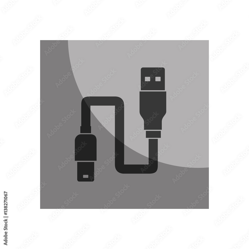 usb wire cable connection vector illustration design usb wire cable connection vector illustration design