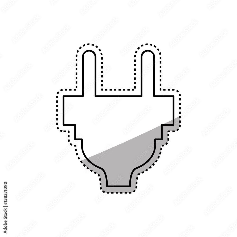 Electric plug symbol icon vector illustration graphic design Electric plug symbol icon vector illustration graphic design