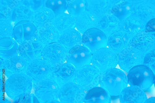 Surface coated with soil water beads