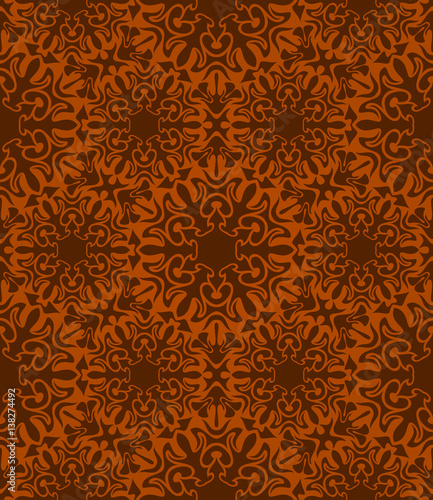 Seamless brown pattern. Vector illustration © besunnytoo3