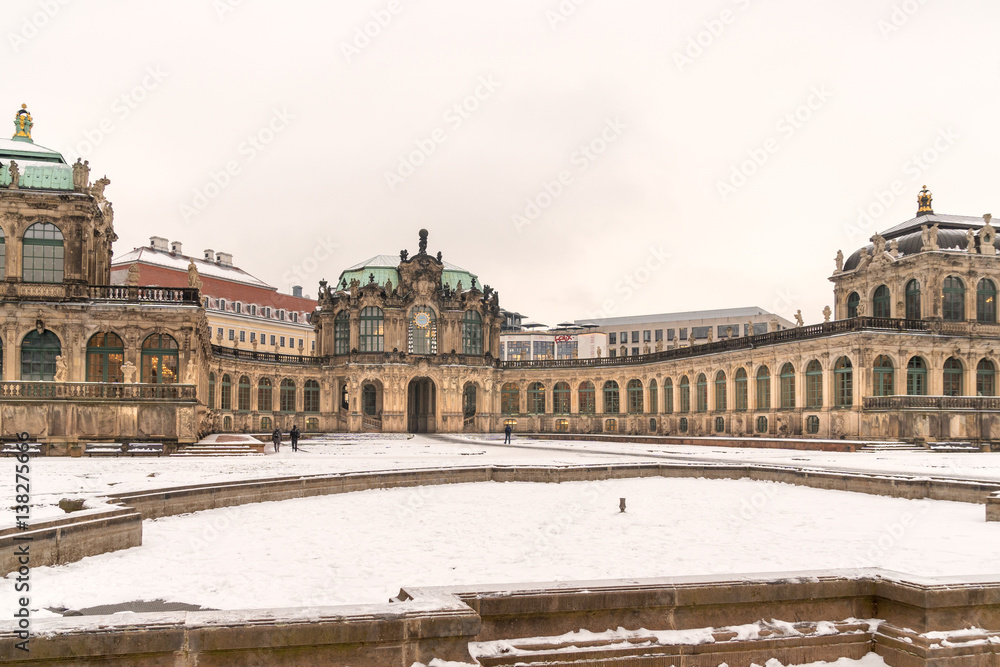 Zwinger Dresden im Winter