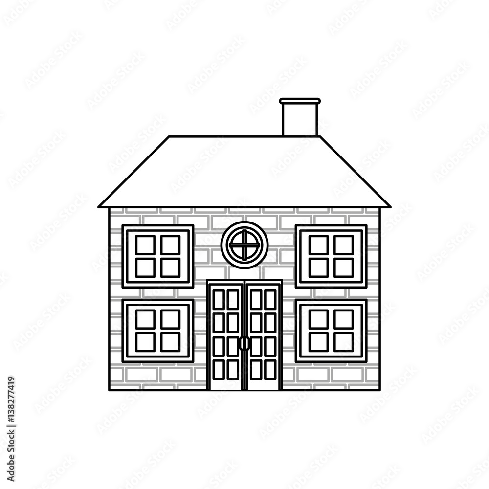 House real estate icon vector illustration graphic design House real estate icon vector illustration graphic design