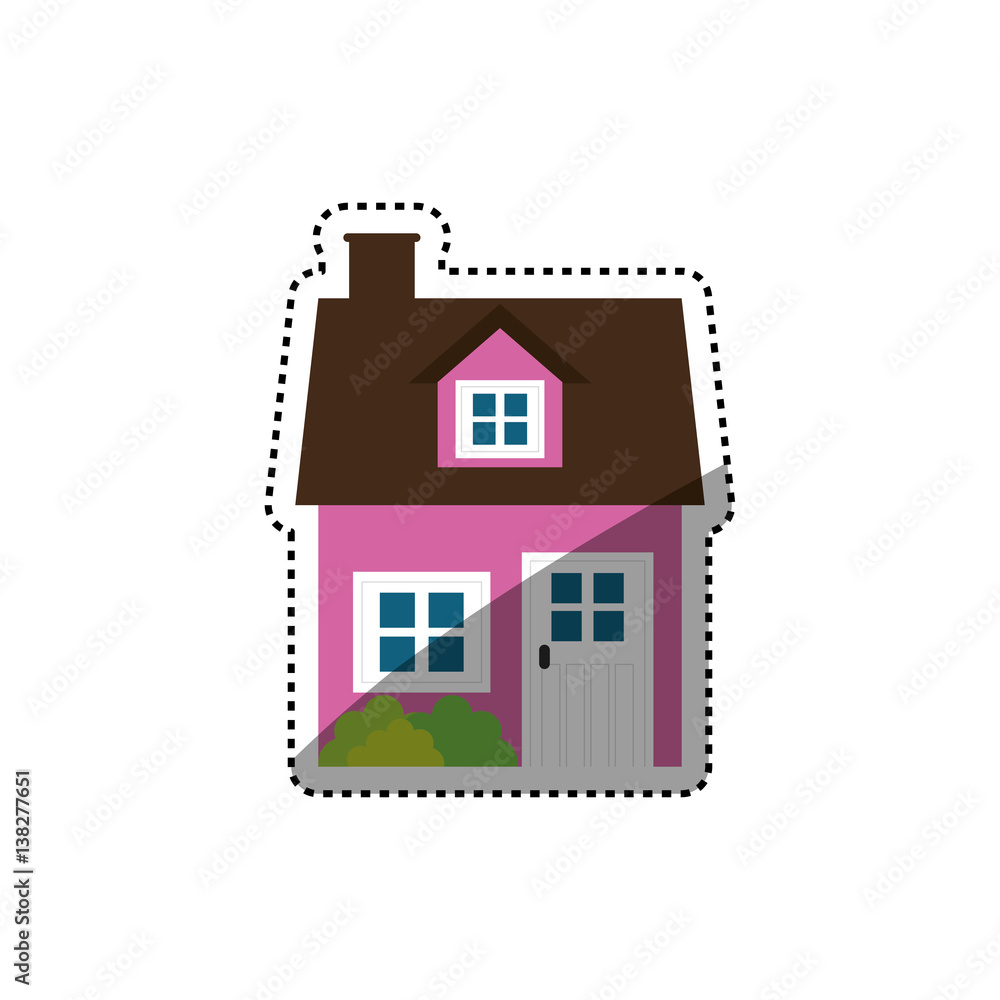 House real estate icon vector illustration graphic design House real estate icon vector illustration graphic design