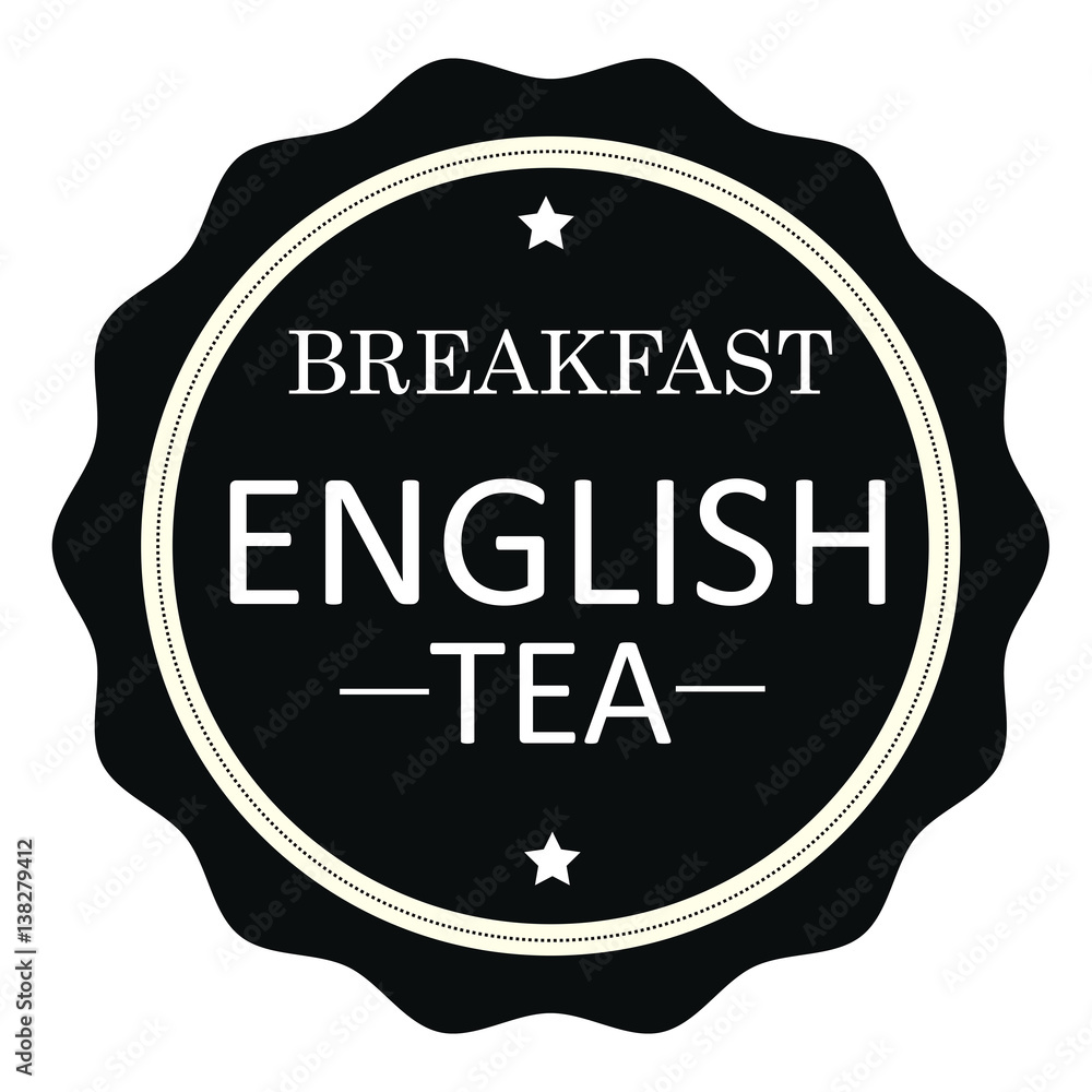 Breakfast english tea stamp.Sign.Seal.Logo Breakfast english tea stamp.Sign.Seal.Logo