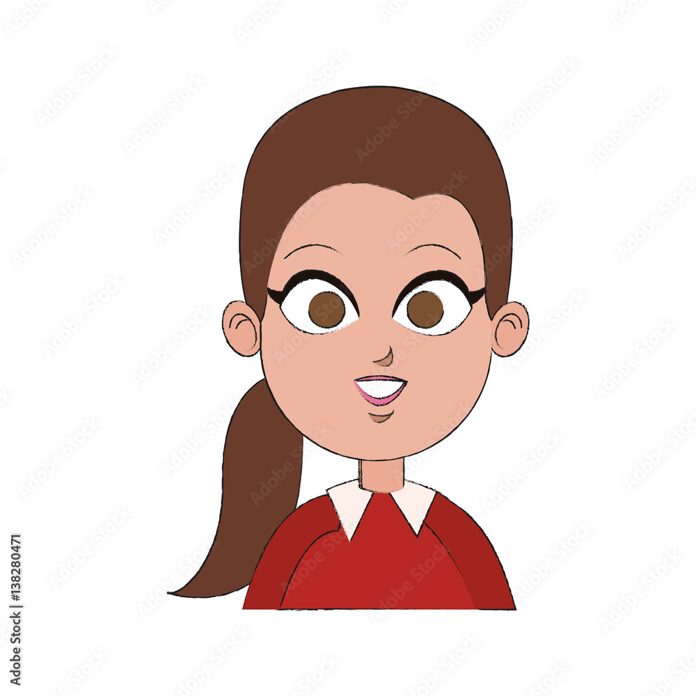 young pretty business woman in professional outfit icon image vector illustration design young pretty business woman in professional outfit icon image vector illustration design