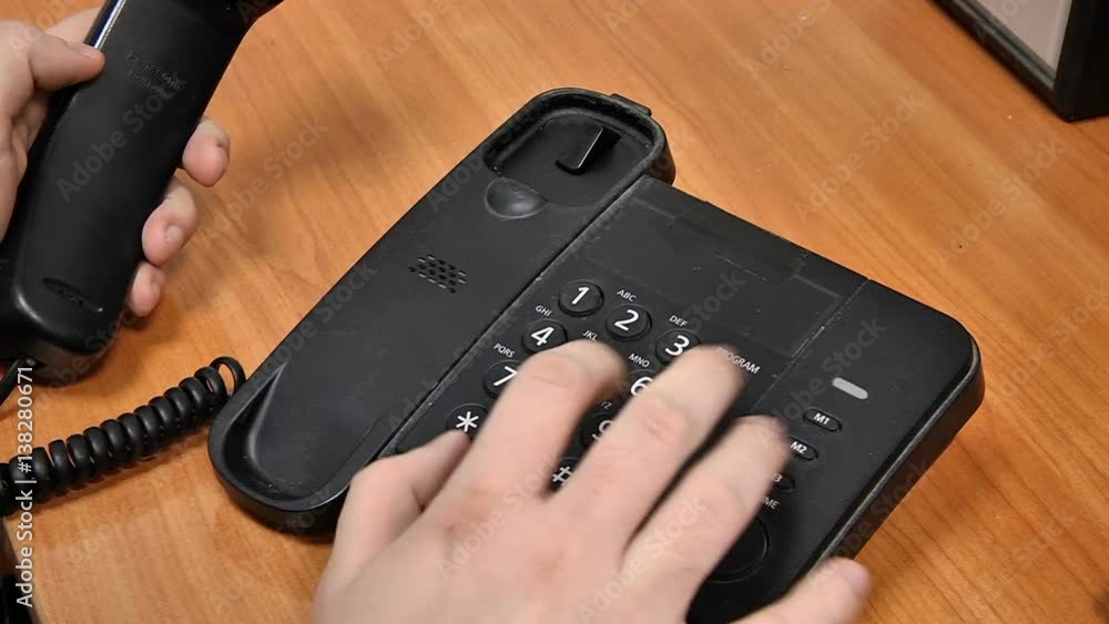 Dialing on a touch tone telephone Dialing on a touch tone telephone