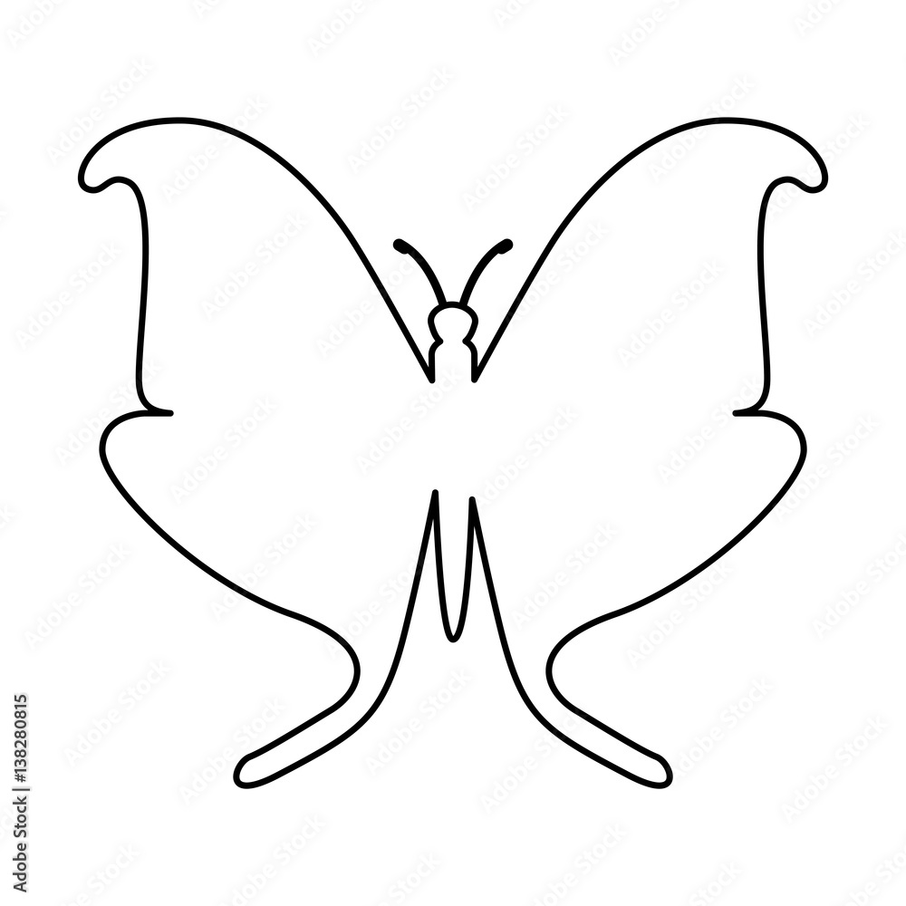 butterfly silhouette isolated icon vector illustration design butterfly silhouette isolated icon vector illustration design