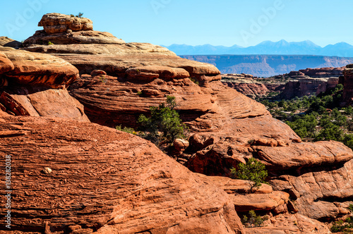 Hiking the beautiful  rough  and remote Elephant Hill Trail in the Needles District of the Canyonlands National Park in Utah  takes one to some spectacular land formations and scenic vistas.