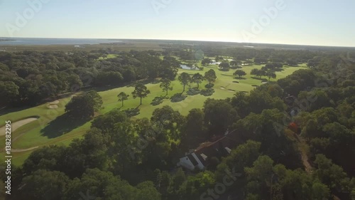 Golf Course on River near Toll Bridge in Charleston, SC
