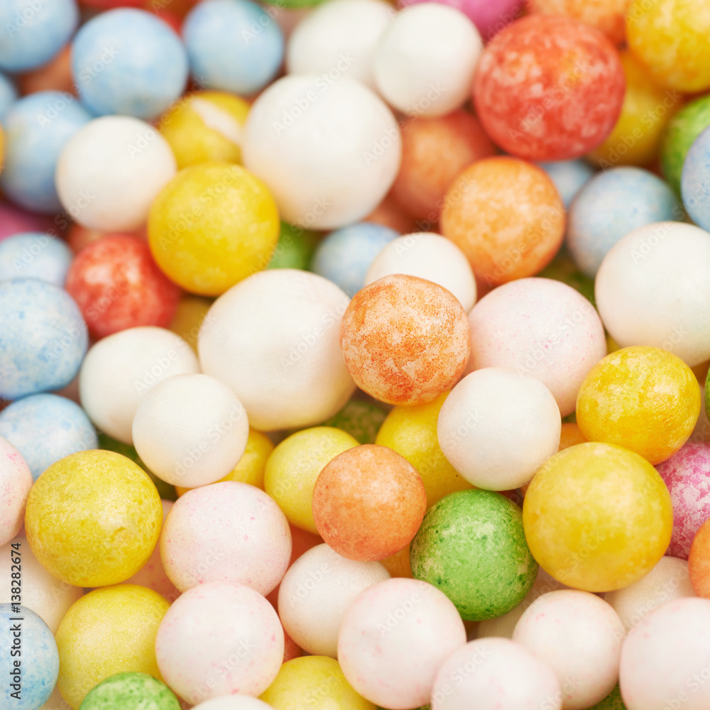 Surface coated with colorful balls Surface coated with colorful balls