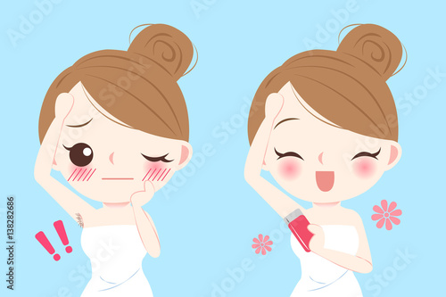 cartoon woman do epilator