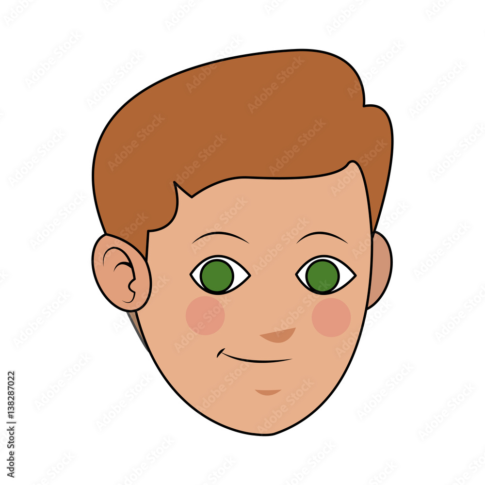 handsome young man icon image vector illustration design 