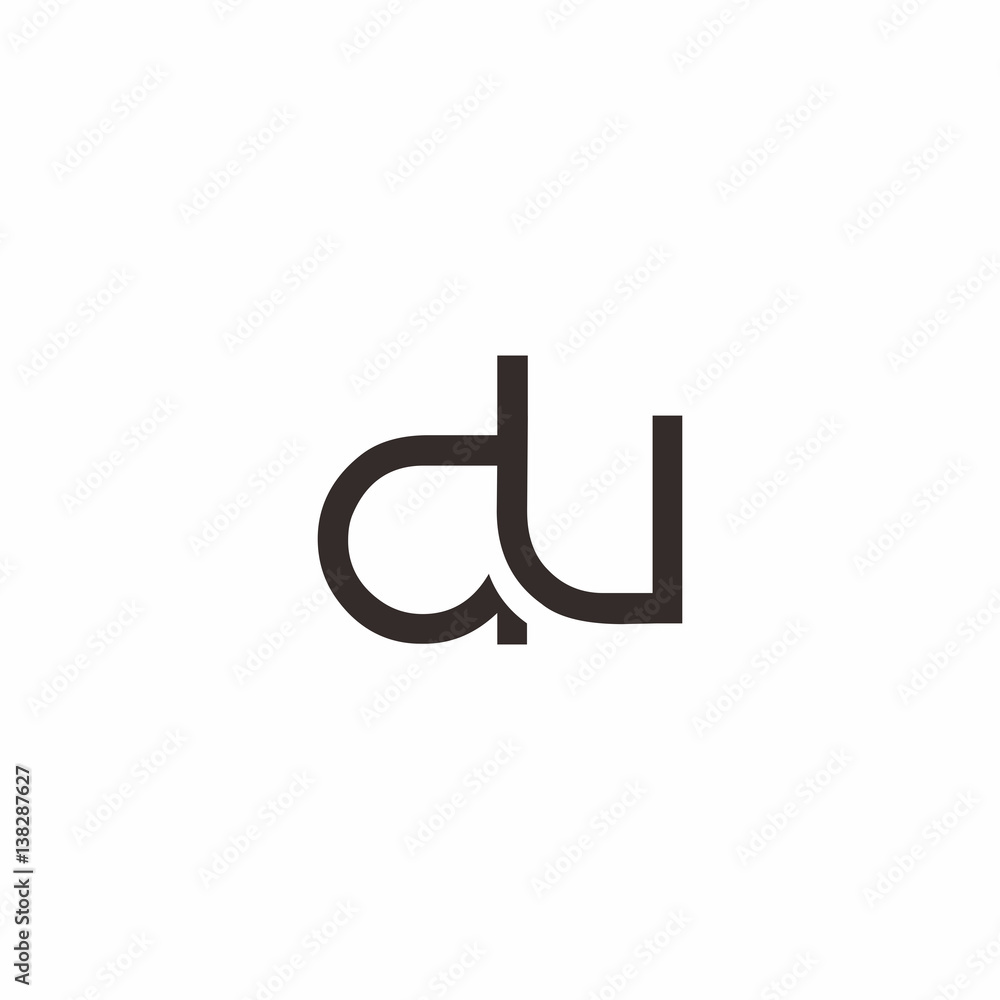 du initial letter logo