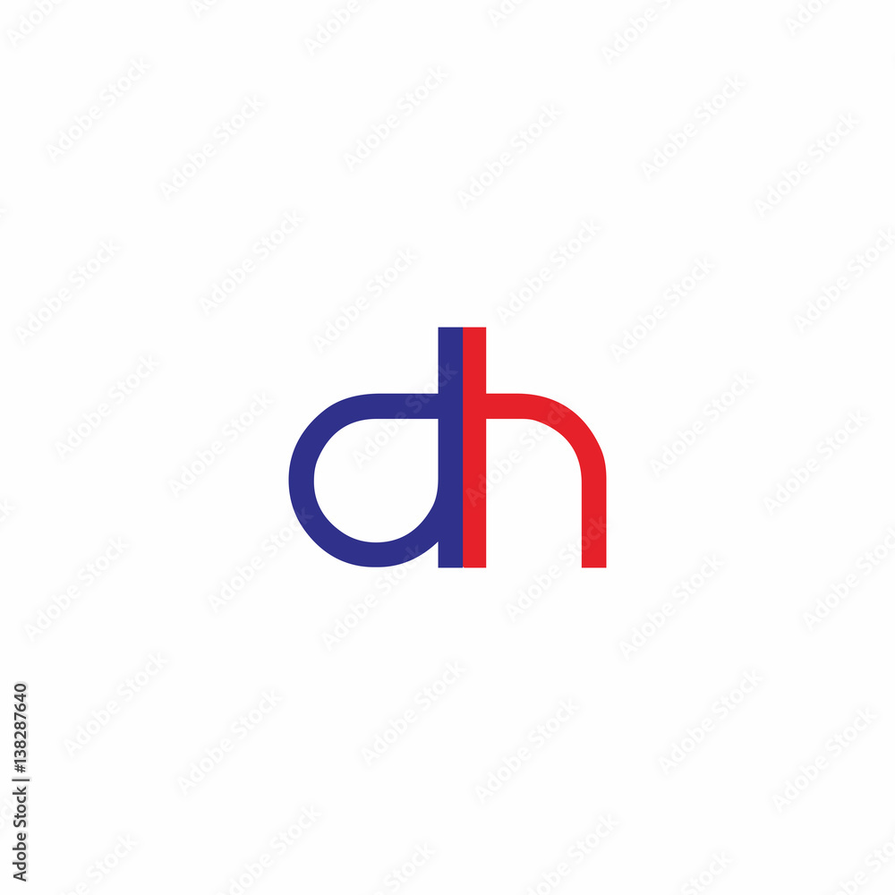 dh initial letter logo dh initial letter logo