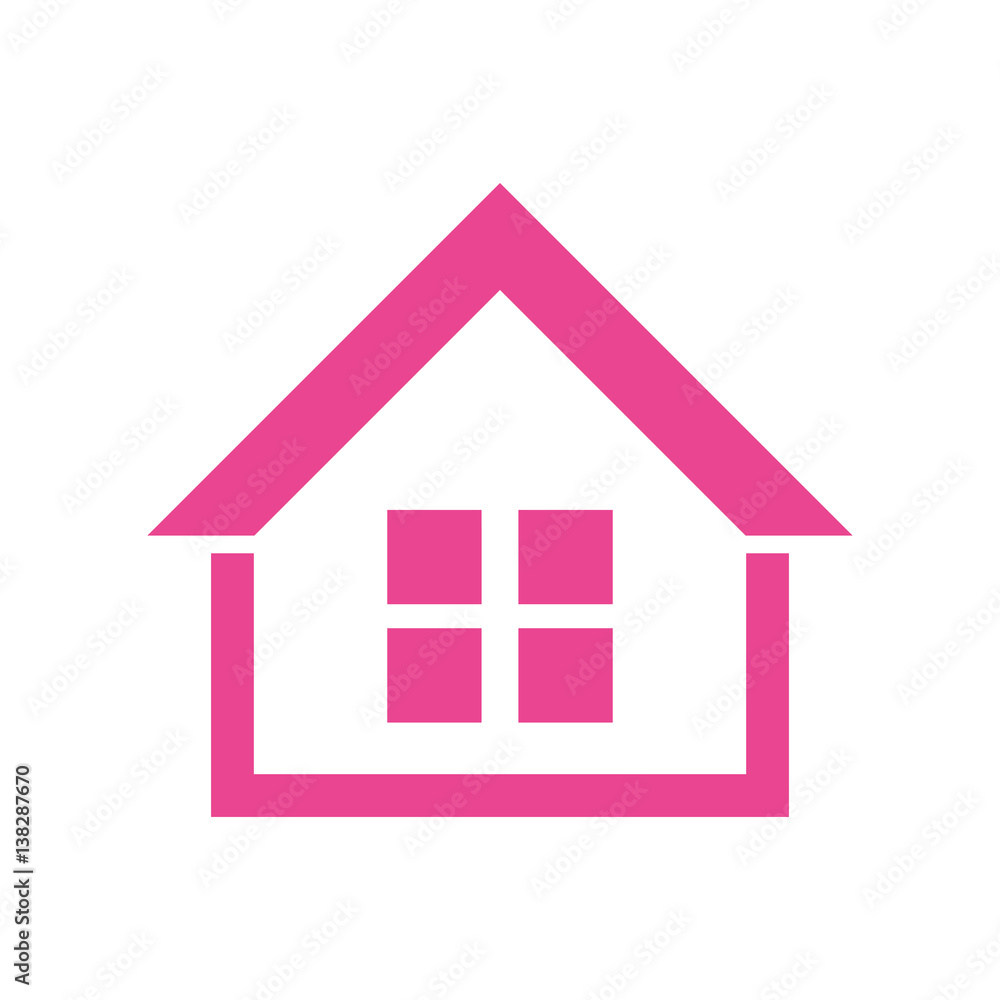 House real estate icon vector illustration graphic design House real estate icon vector illustration graphic design