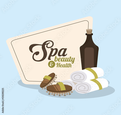 towel roll spa beauty related icons image vector illustration design 