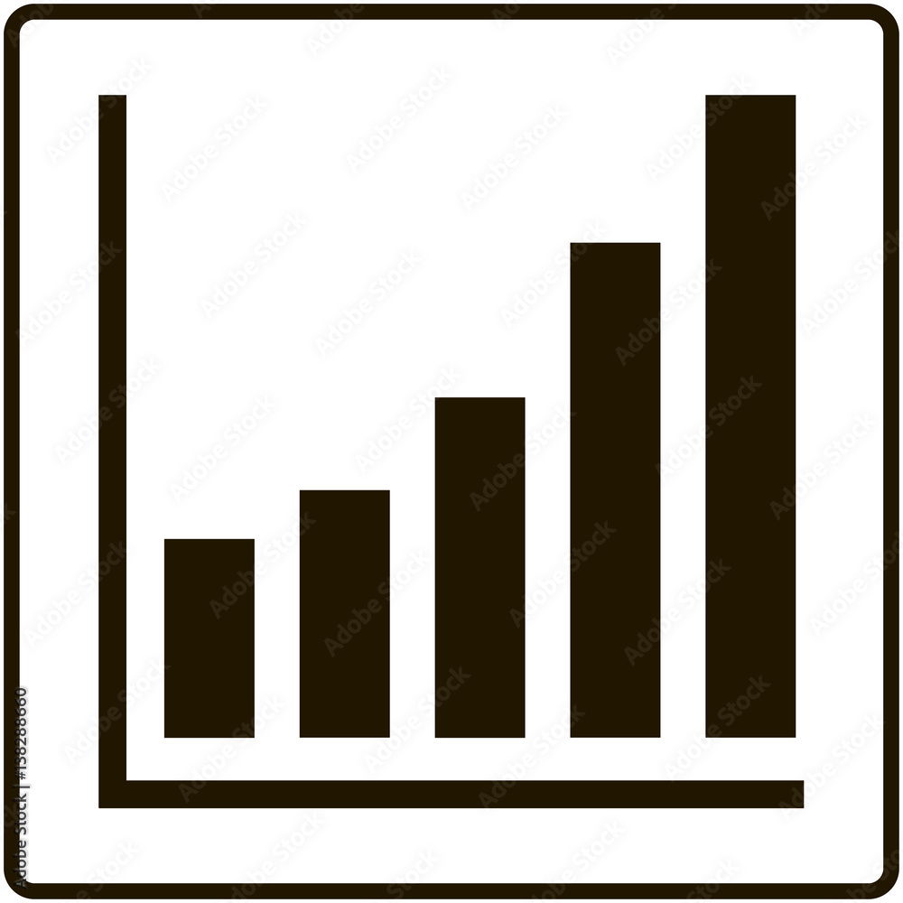 Chart flat icon. Chart flat icon.