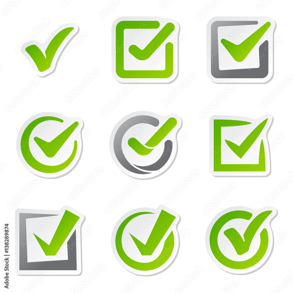 Check box icons of vote mark sign choice yes symbol and correct design right agreement voting form button question choose success graphic vector illustration. Check box icons of vote mark sign choice yes symbol and correct design right agreement voting form button question choose success graphic vector illustration.