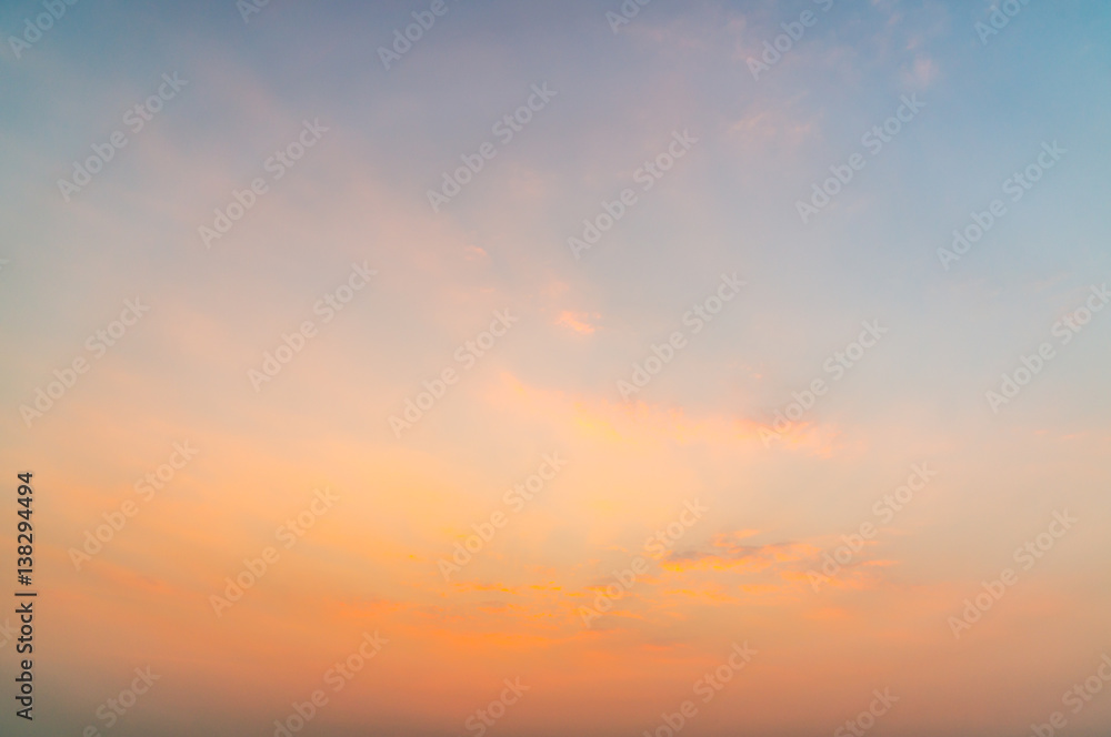 cloud at atmosphere during sunset