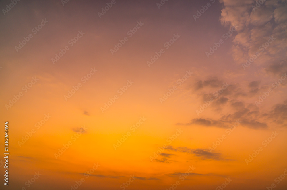 cloud at atmosphere during sunset