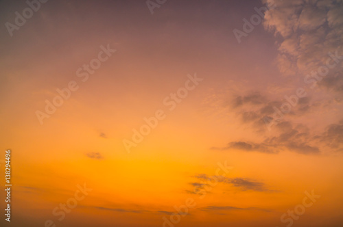 cloud at atmosphere during sunset