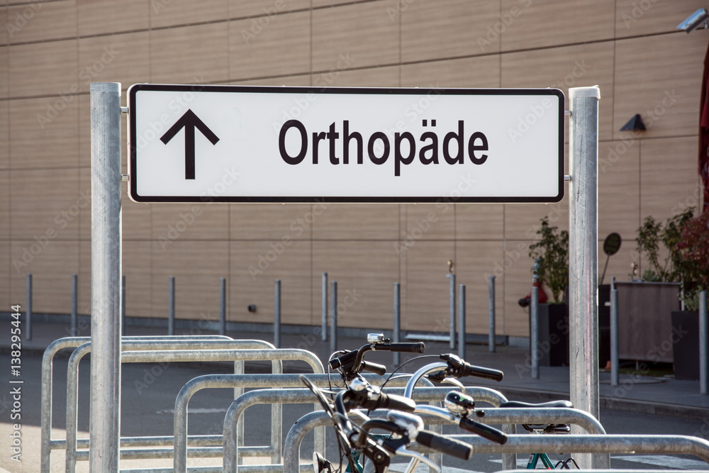 Obraz premium Schild 171 - Orthopäde