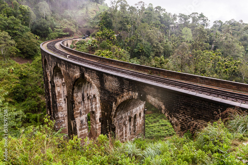  Nine Arches Bridge Demodara in Ella, Sri Lanka.