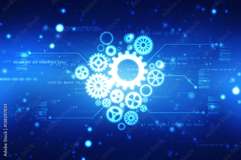 2d illustration technology background 2d illustration technology background