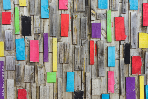 Background from Multicolored Wood Floor.