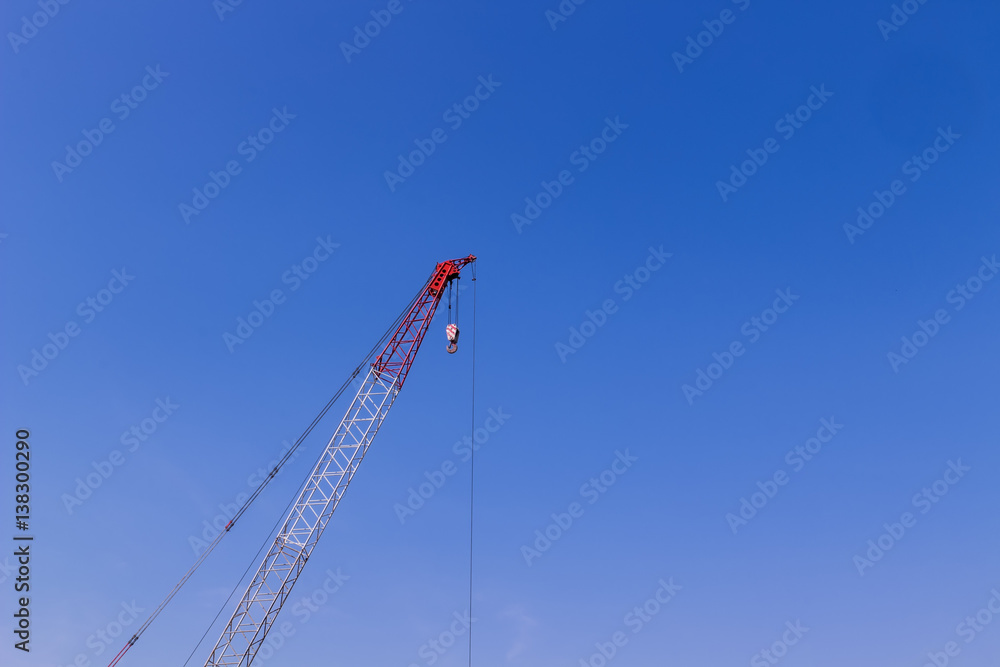 Crane on construction site