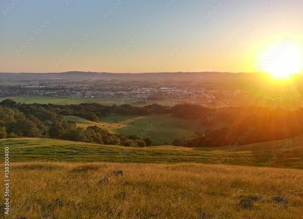 Fototapeta premium Santa Rosa Ca Sunset