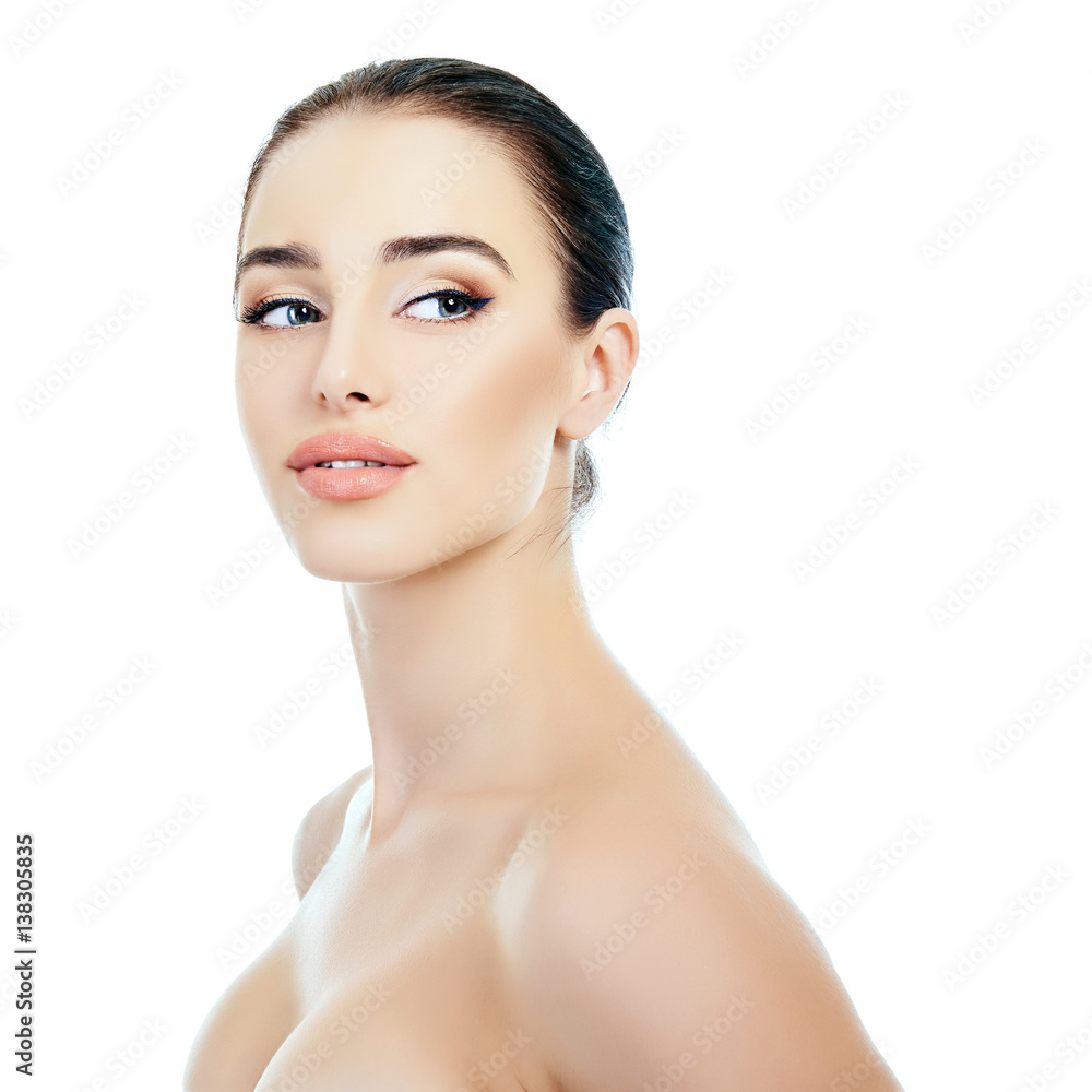 White face girl stock image. Image of cosmetics, beautiful - 27682907