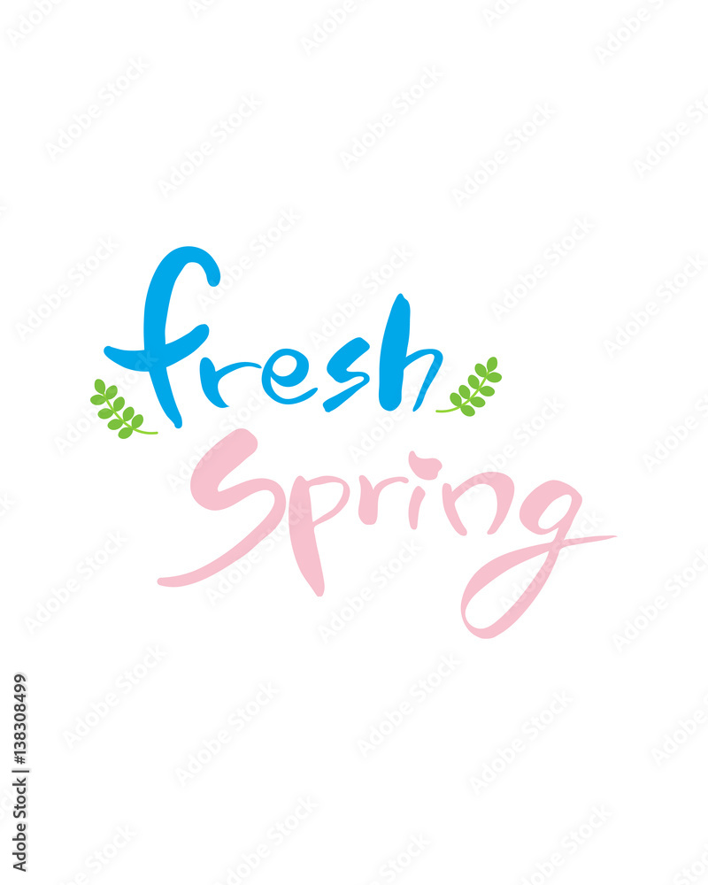 Spring calligraphy