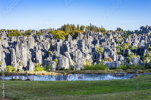 Stone Forest in Shilin, Kunming, Yunnan province, China photo