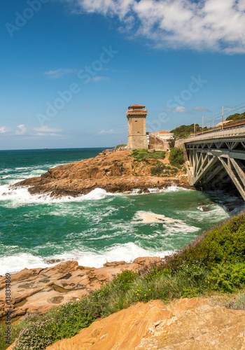 Beautiful seascape of Calafuria, Leghorn - Italy