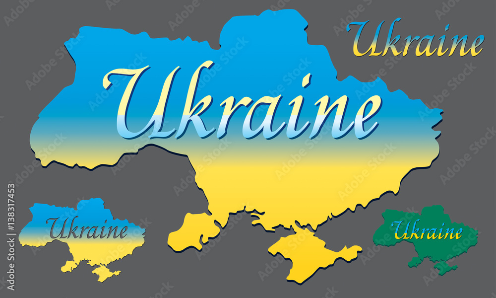 Ukraine vector flag