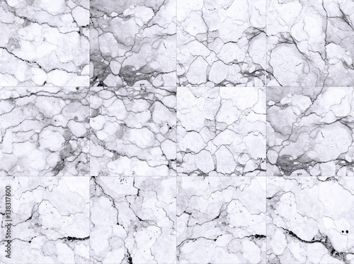 White tiles marble textures background.  detailed structure of marble in natural patterned for background and design.