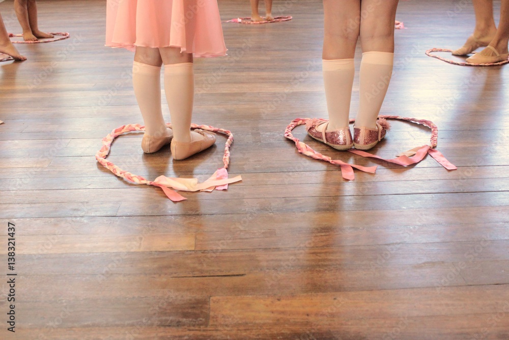 ballet feet and ribbons