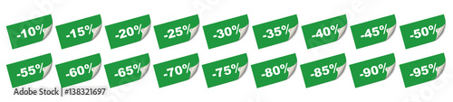 green sale stickers