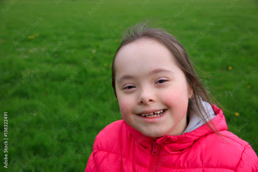 Portrait of beautiful girl in the park Portrait of beautiful girl in the park