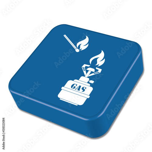 Camping stove icon vector