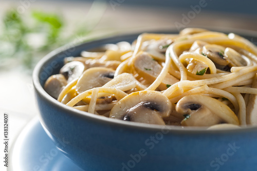 chicken and champignon spaghetti