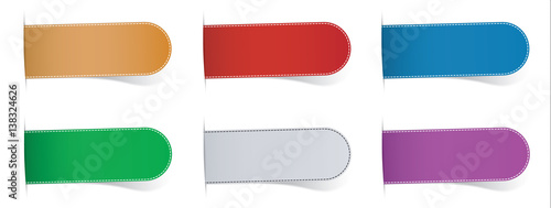 different colored design elements
