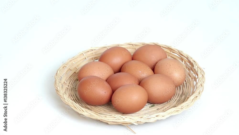 eggs in the basket turning on white eggs in the basket turning on white