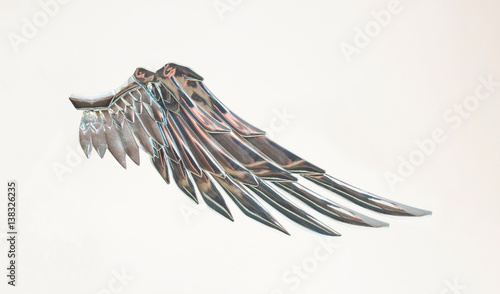 Metallic angel wing.Freedom fairy
