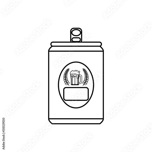 Delicious and cold beer icon vector illustration graphic design